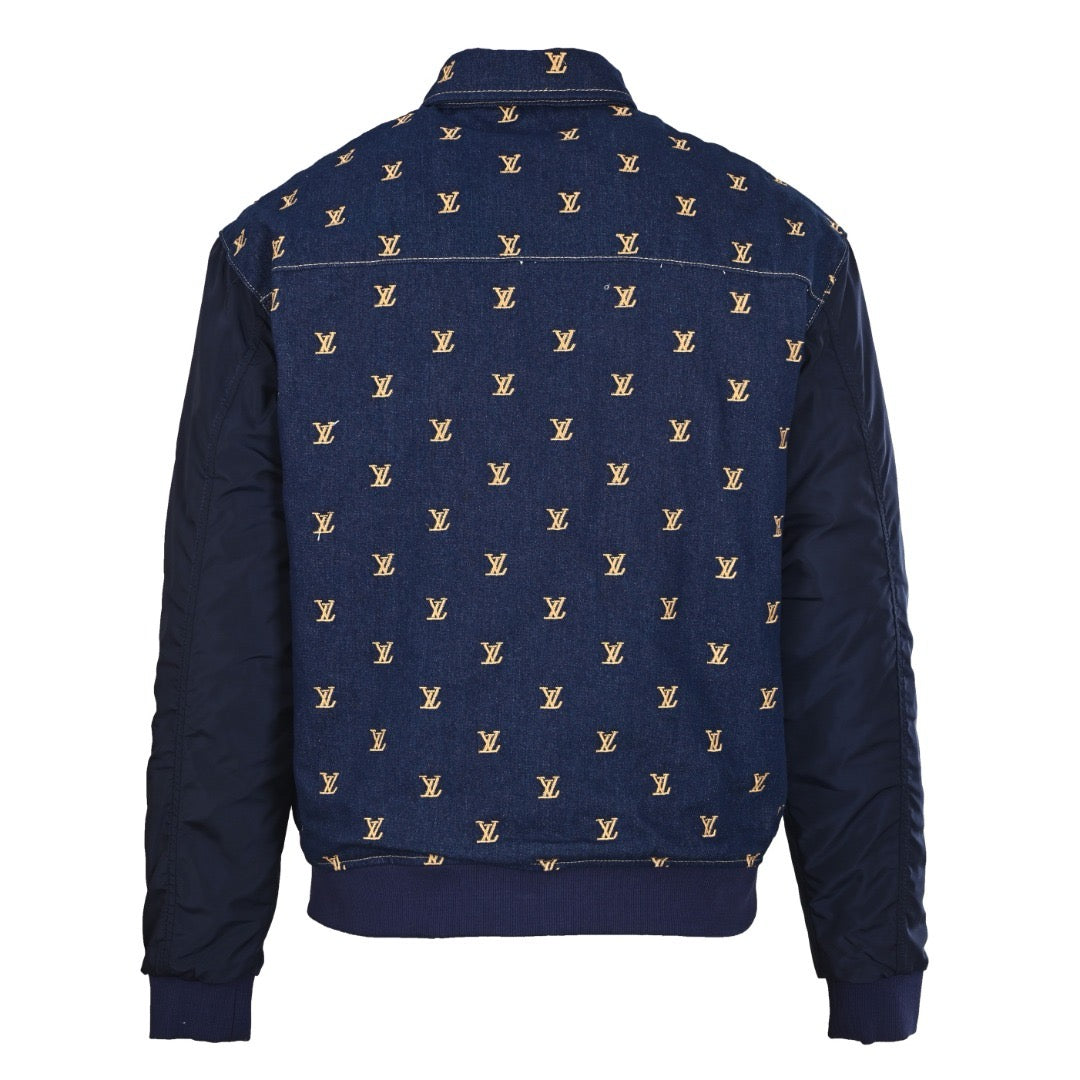 LOUIS VUITTON - Upcycled Denim Varsity Jacket