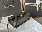 CHANE - School Memory Top Handle Flap Bag Quilted Caviar