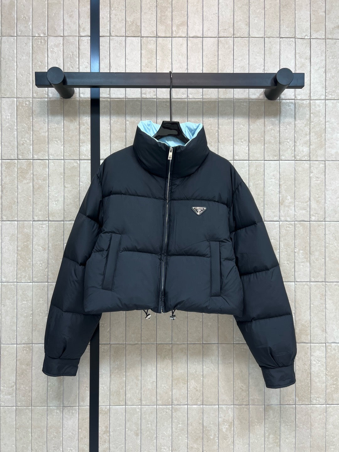 PRADA - Re-Nylon cropped down women’s jacket