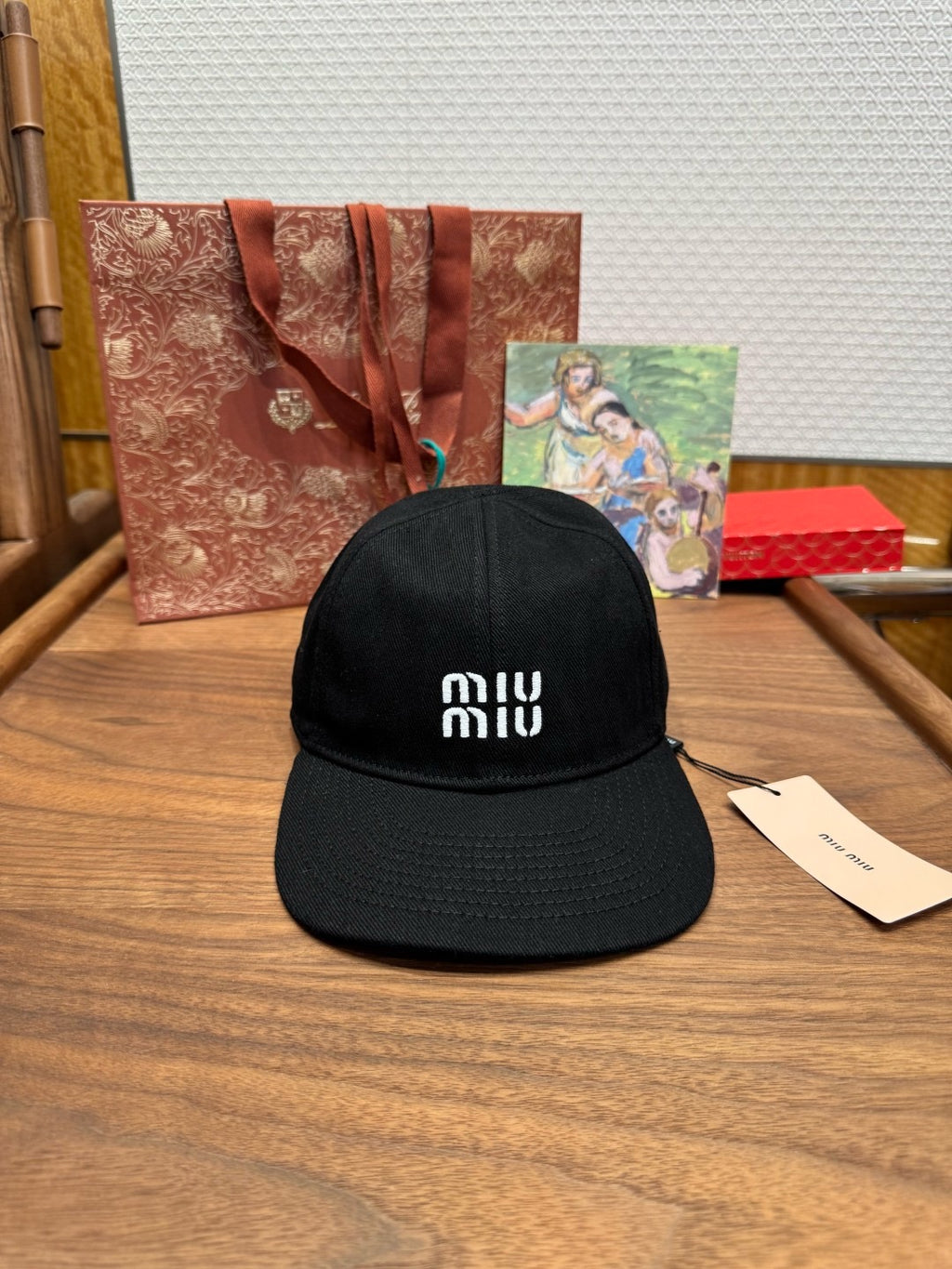 MIU MIU - Denim baseball cap
