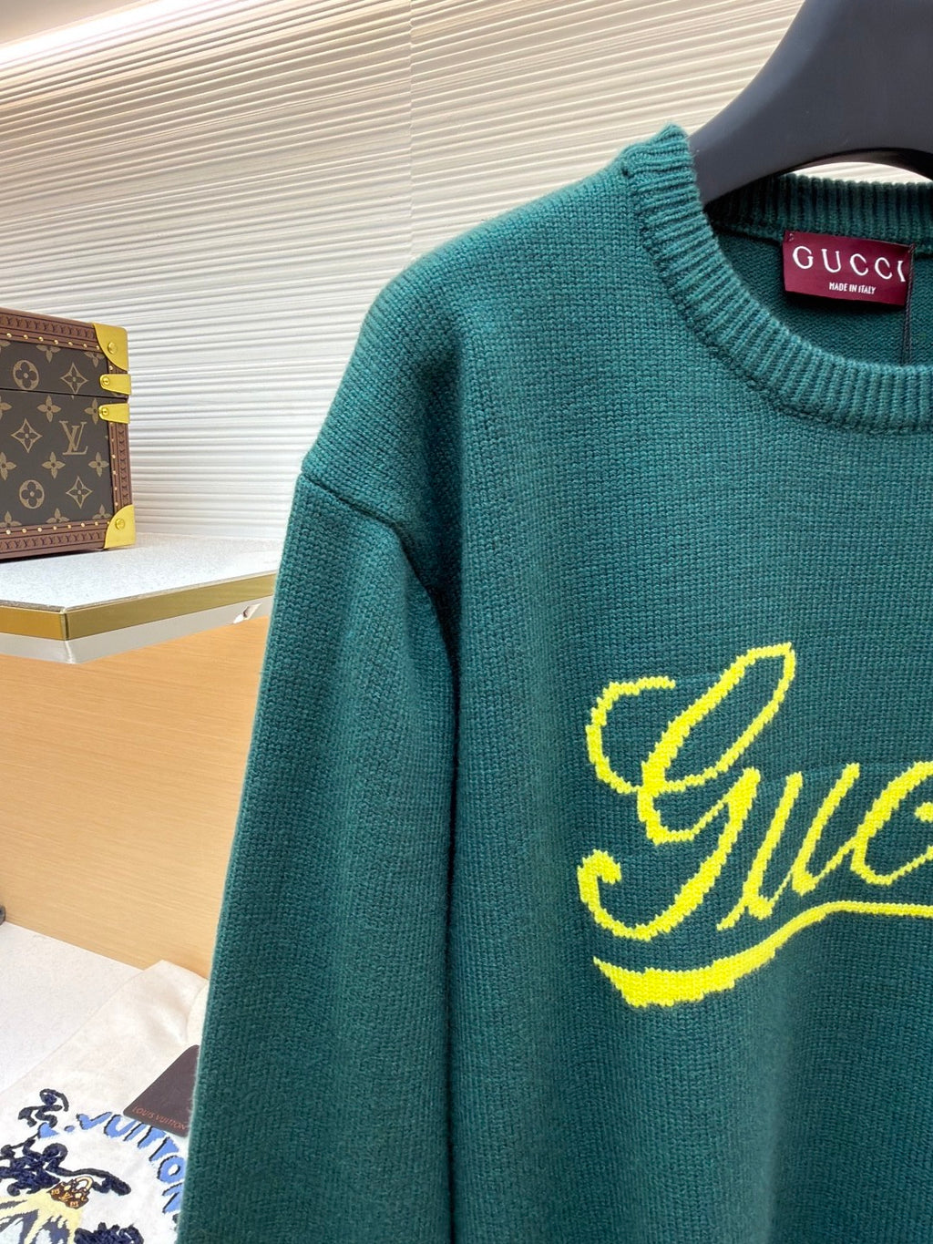 GUCCI  - Knit wool jumper with intarsia unisex