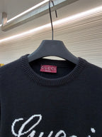 GUCCI  - Knit wool jumper with intarsia unisex