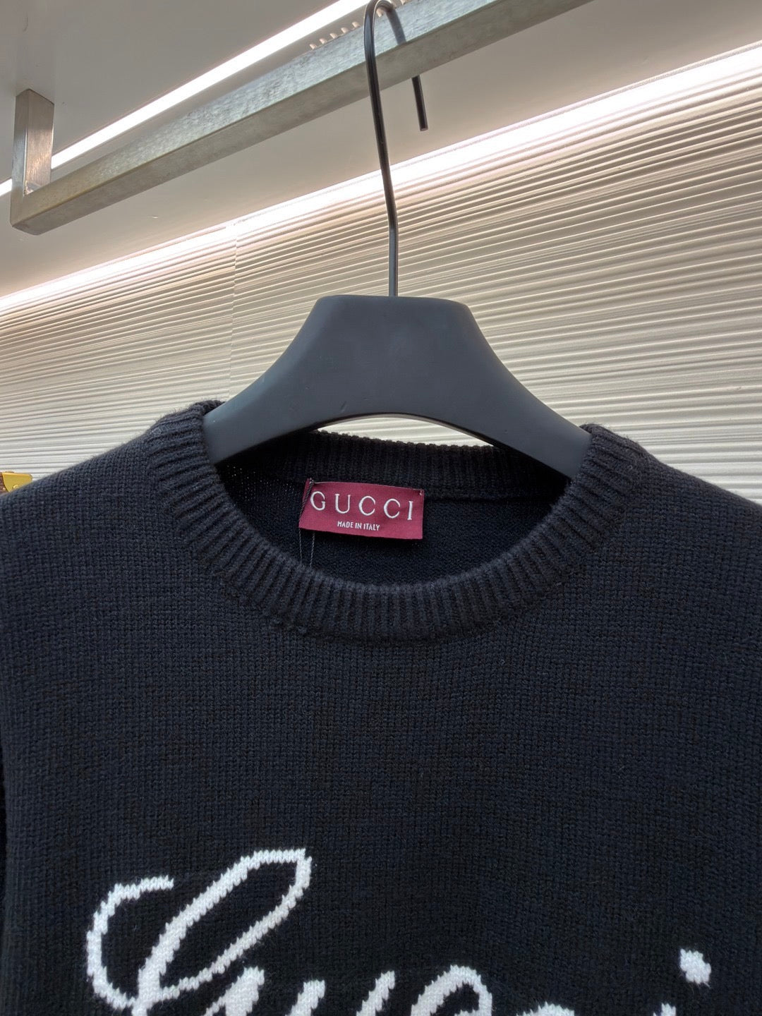 GUCCI  - Knit wool jumper with intarsia unisex
