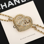 CHANEL - Crystal CC Choker Necklace