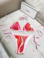 PUCCI - Patterned Halterneck bikini Swimsuit