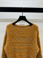 CHANEL - Chanel Boutique CC Logo Vintage Mustard Wool