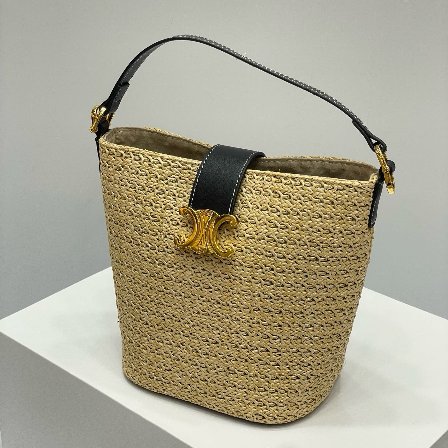 CELIN - MINI BUCKET LOUISE IN RAFFIA