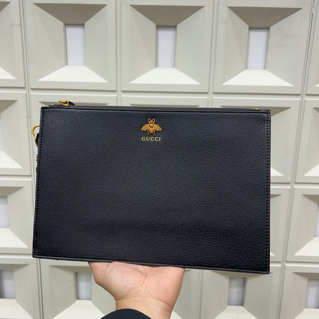 GUCCI - Marmont Leather Clutch