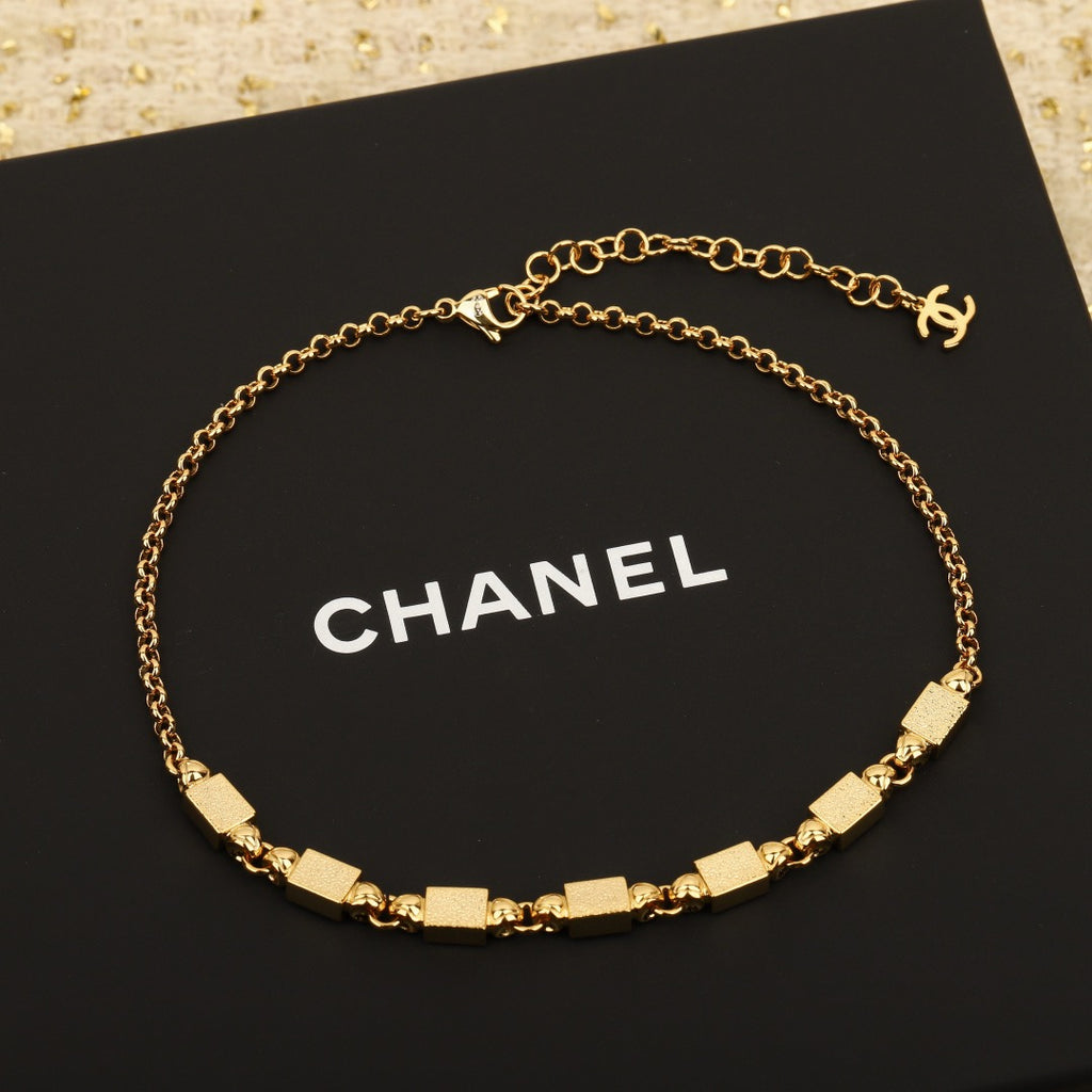 CHANEL - Crystal CC Choker Necklace