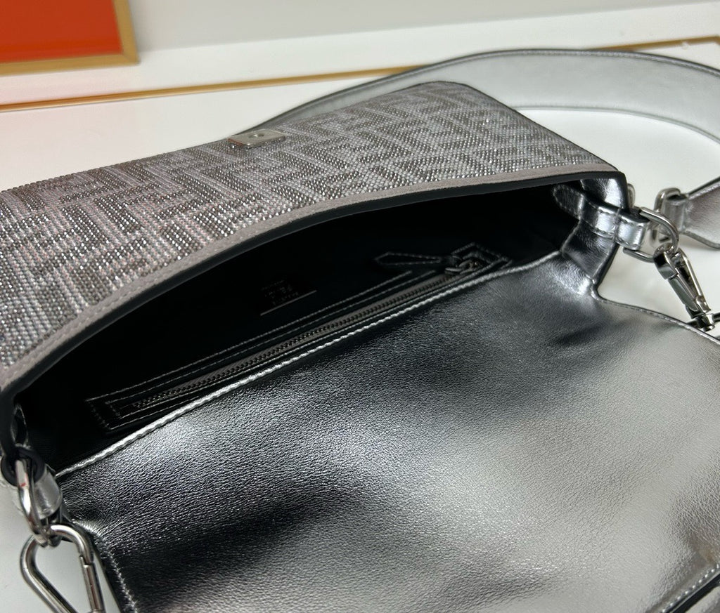 FENDI - Big Baguette Bag in Crystal FF Motif