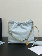 CHANEL - Shiny Calfskin & Gold-Tone Metal