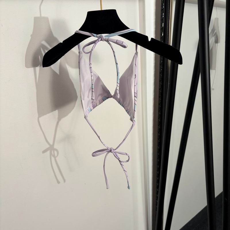 PUCCI - Patterned Halterneck bikini Swimsuit