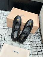 MIU MIU - Ruches nappa leather ballerinas