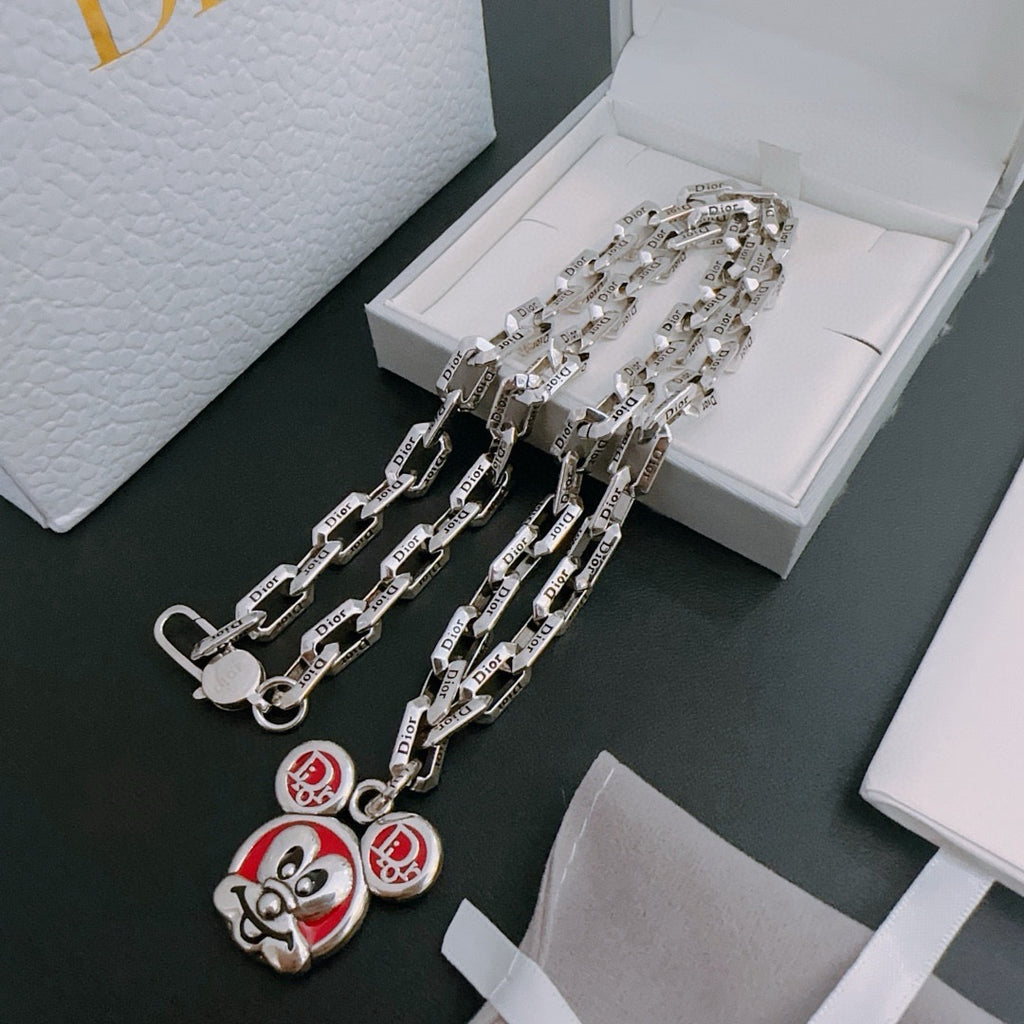 DIOR - Oblique Pendant Necklace