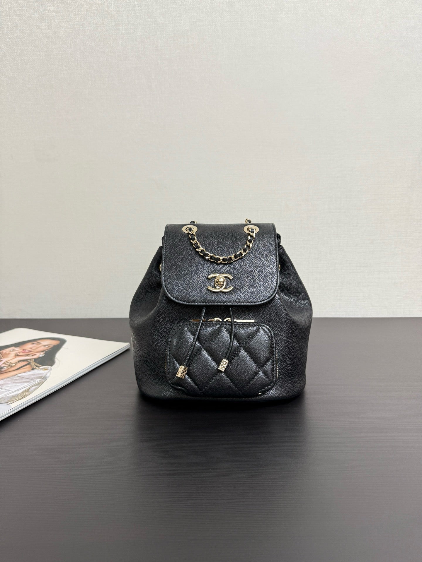 CHANEL - Chanel Mini Caviar Urban Spirit Backpack