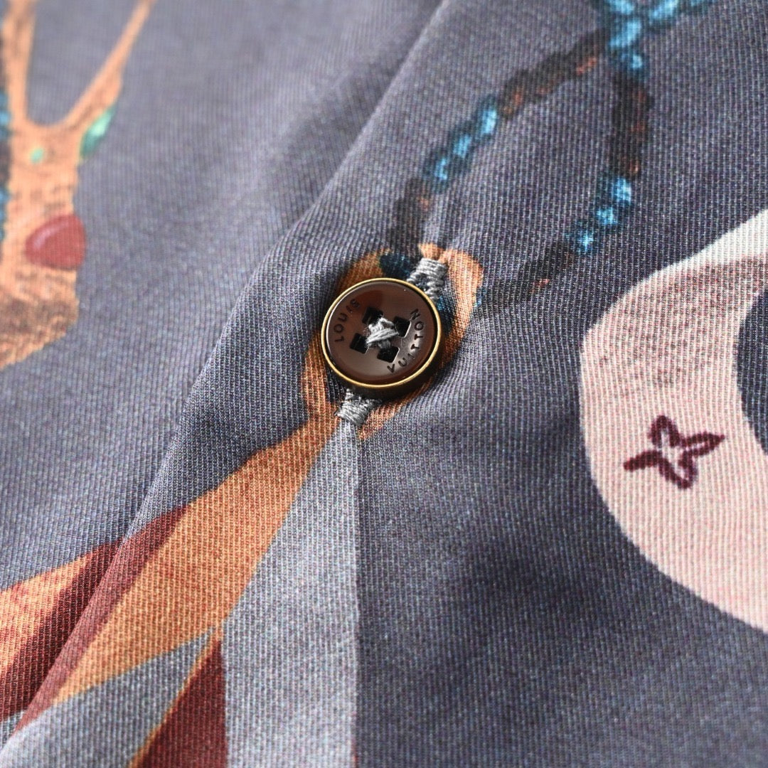 LOUIS VUITTON - Printed Silk Shirt