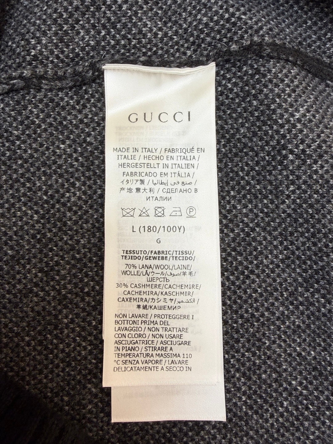 GUCCI  -  GG Wool Cashmere Jacquard Sweater