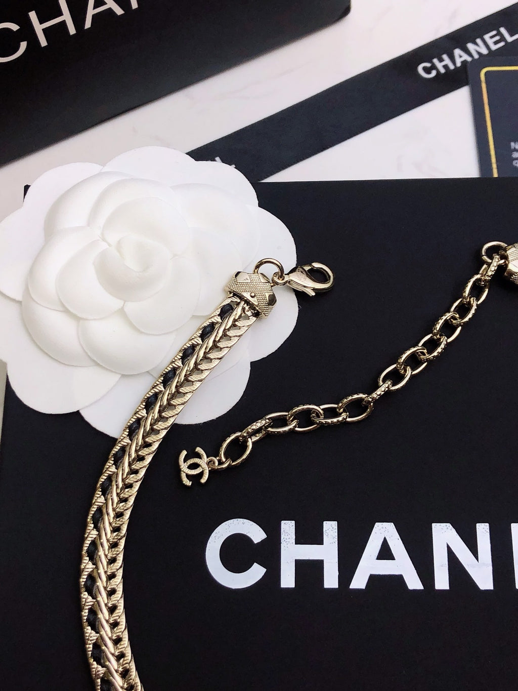 CHANEL - Crystal CC Choker Necklace
