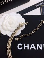 CHANEL - Crystal CC Choker Necklace