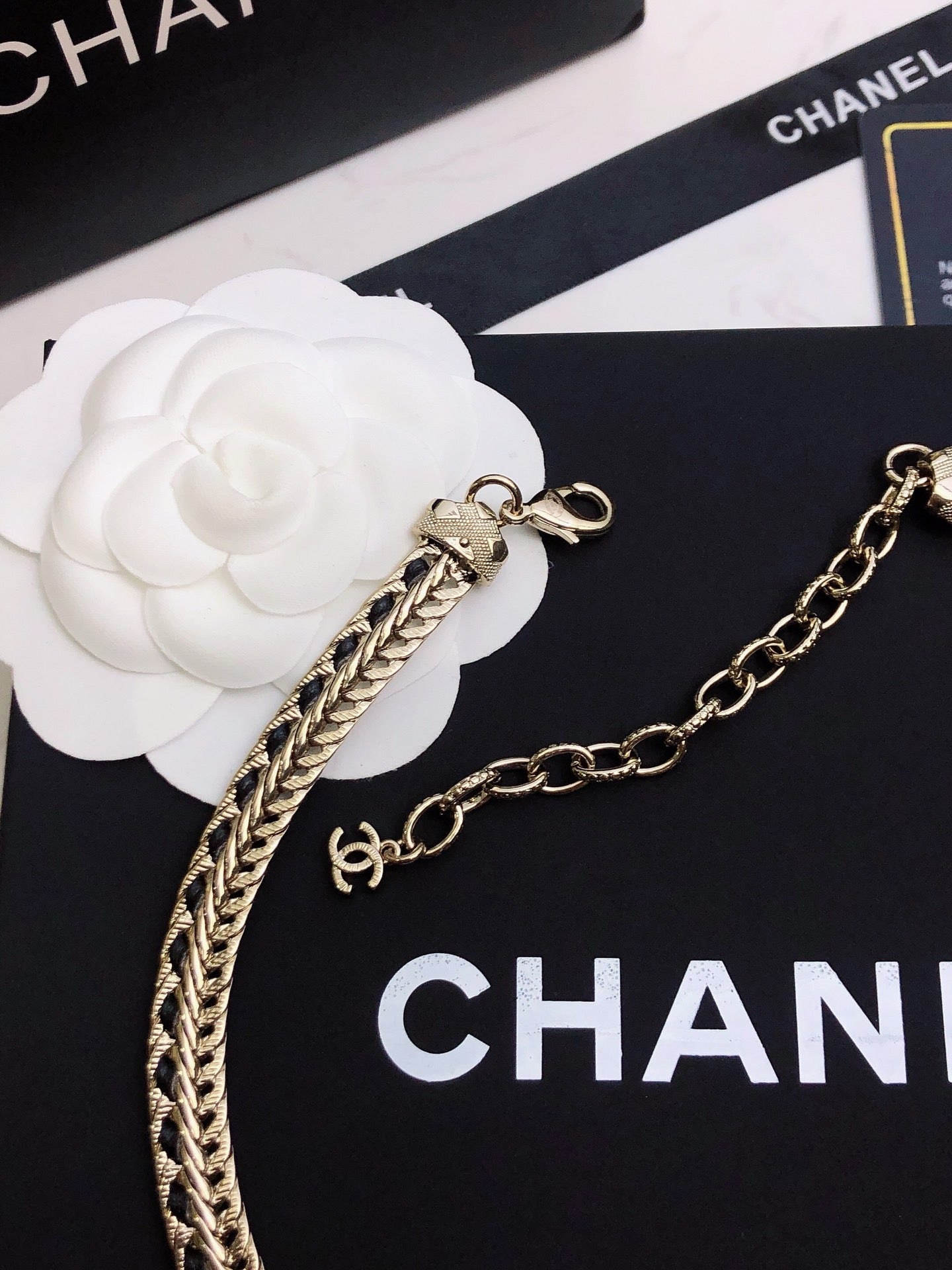 CHANEL - Crystal CC Choker Necklace