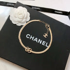 CHANEL - Crystal CC Choker Necklace