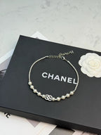 CHANEL - Crystal CC Choker Necklace