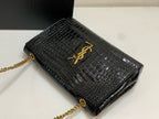 SAINT LAURENT- Black Leather Handbag