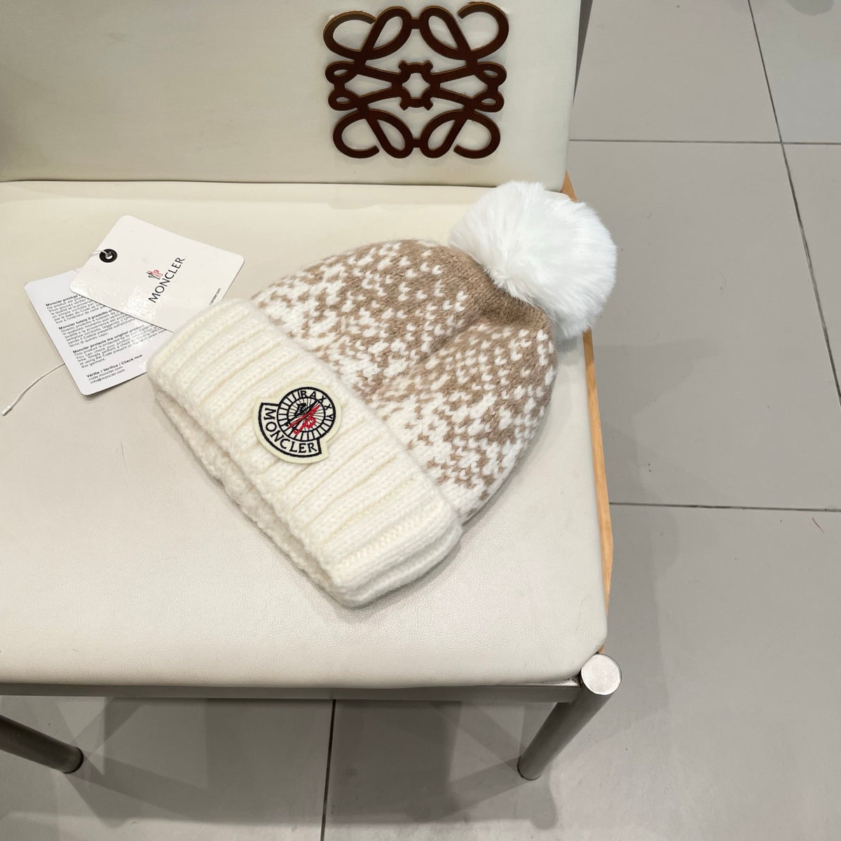 MONCLER -  Moncler Wool Beanie With Pom Pom