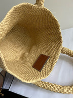 CELINE - TEEN COUFFIN IN WICKER AND NATURAL CALFSKIN