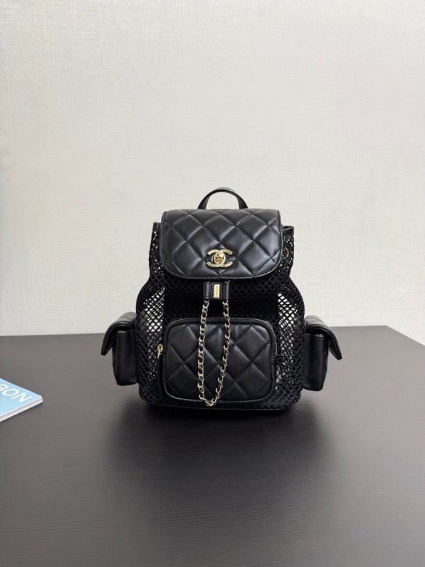 CHANEL - Chanel Mini Caviar Urban Spirit Backpack
