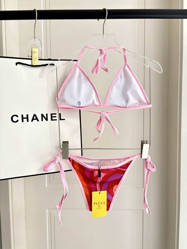 PUCCI - Patterned Halterneck bikini Swimsuit