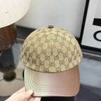 GUCCI - Leather Visor Baseball Cap