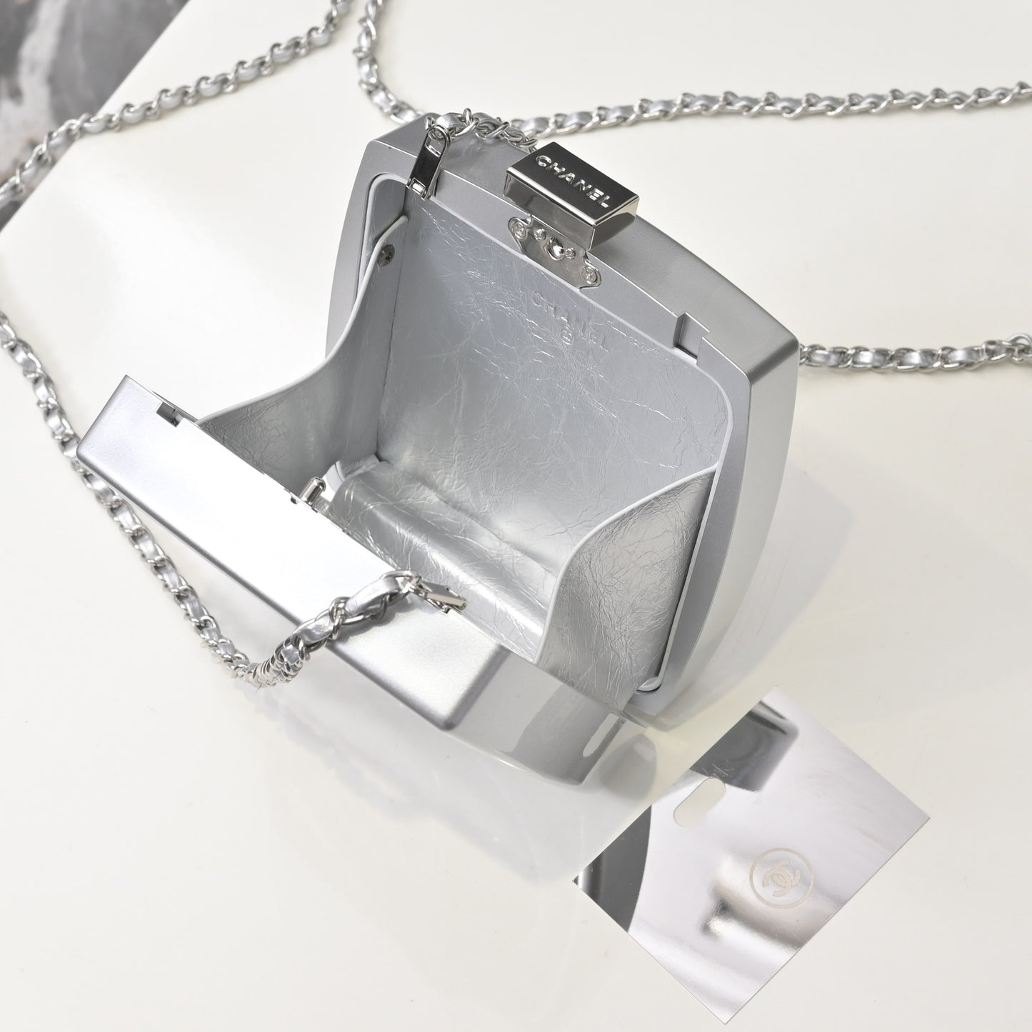 CHANEL -  Micro Metallic Long Shoulder Bag