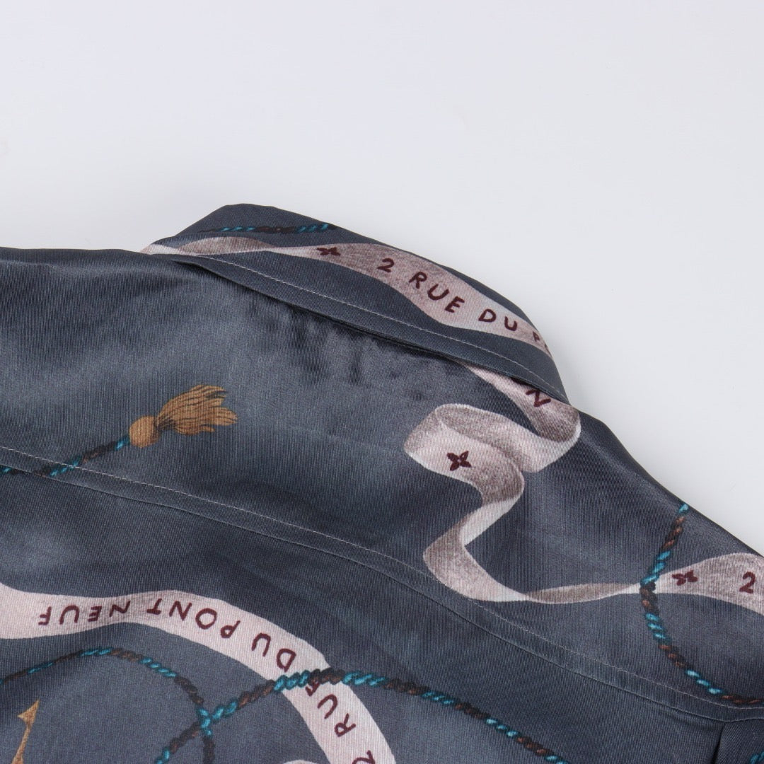 LOUIS VUITTON- Printed Silk Shirt