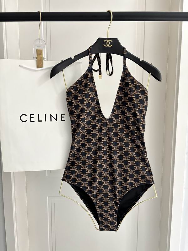 CELINE - SWIMSUIT IN MONOGRAM JERSEY