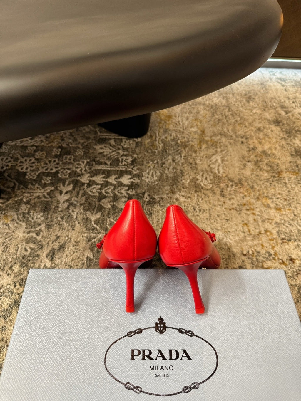 DIOR - open side patent leather heeled pumps