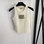 MIU MIU - Cotton knit tank top