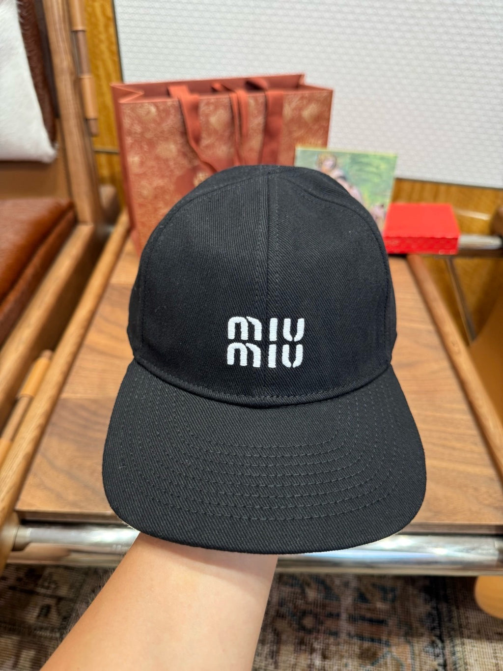 MIU MIU - Denim baseball cap
