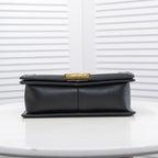 CHANEL - Exotics Small Boy Bag Black Python Molurus Leather