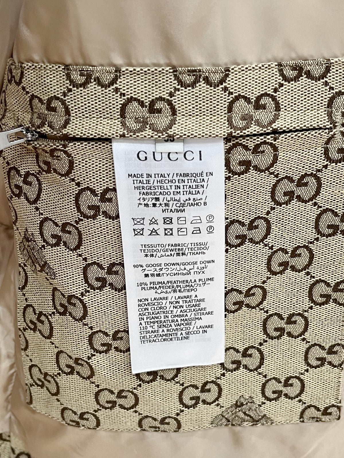 GUCCI - GG unisex Canvas Padded Gilet