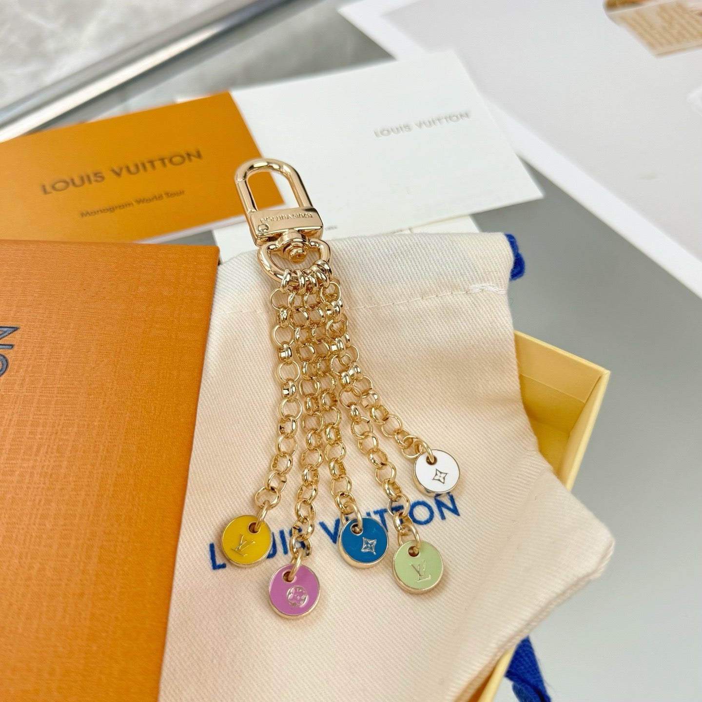 LOUIS VUITTON - bag charm and keychain