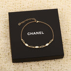 CHANEL - Crystal CC Choker Necklace