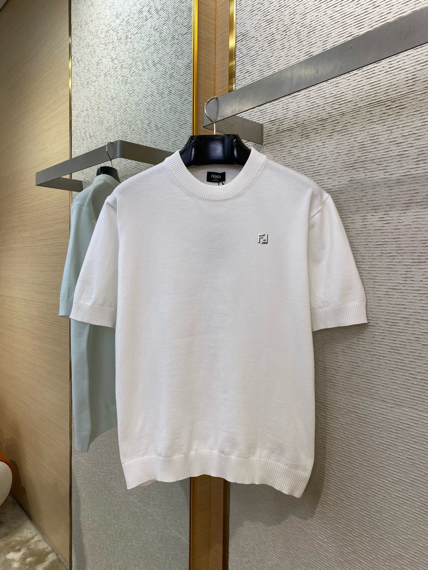FENDI - Jacquard Knitted T-Shirt