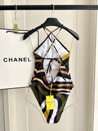 PUCCI - Patterned Halterneck One-Piece Swimsuit