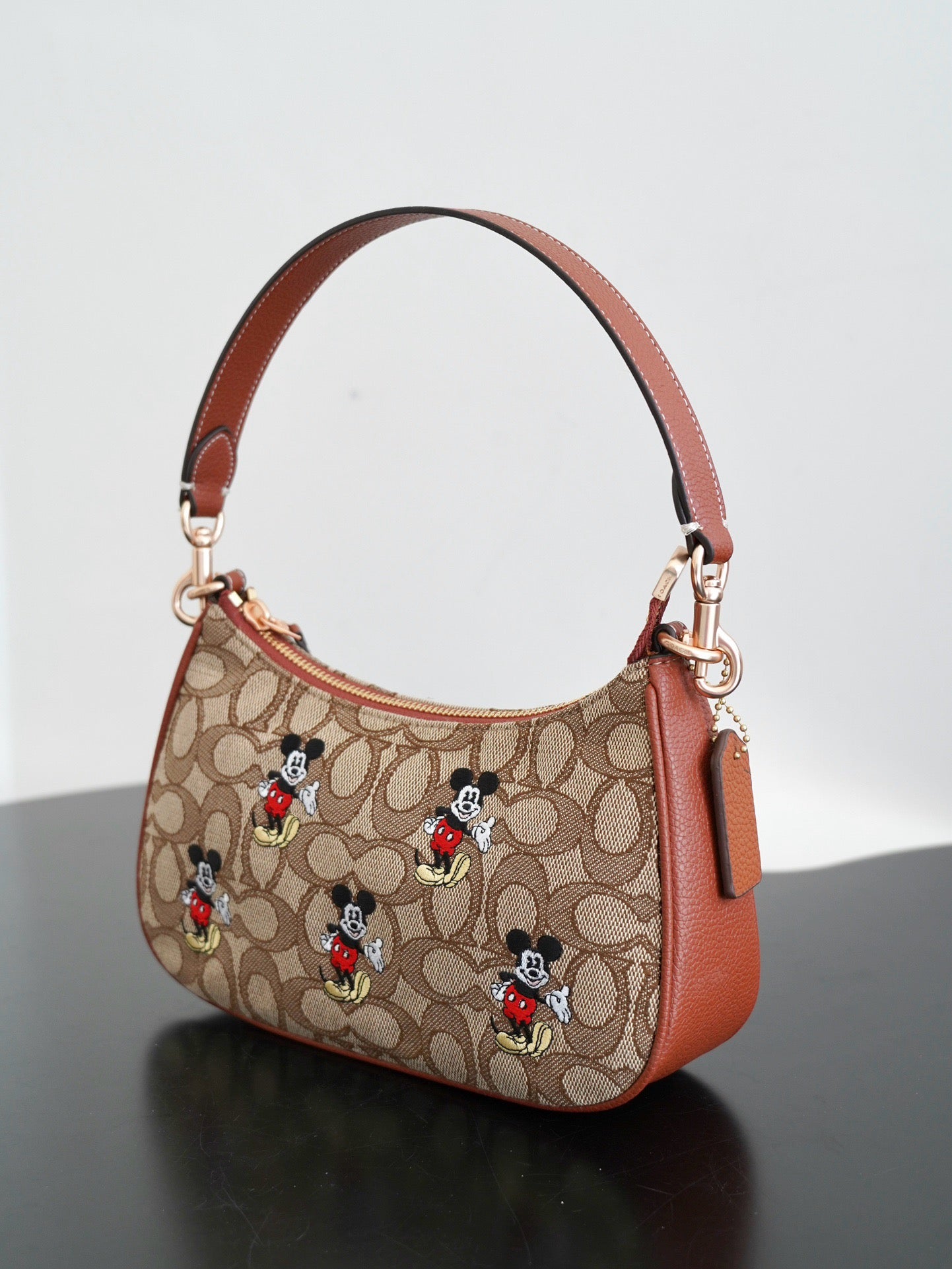 COACH - Disney Mini Dempsey Bag In Signature Jacquard Mickey Mouse
