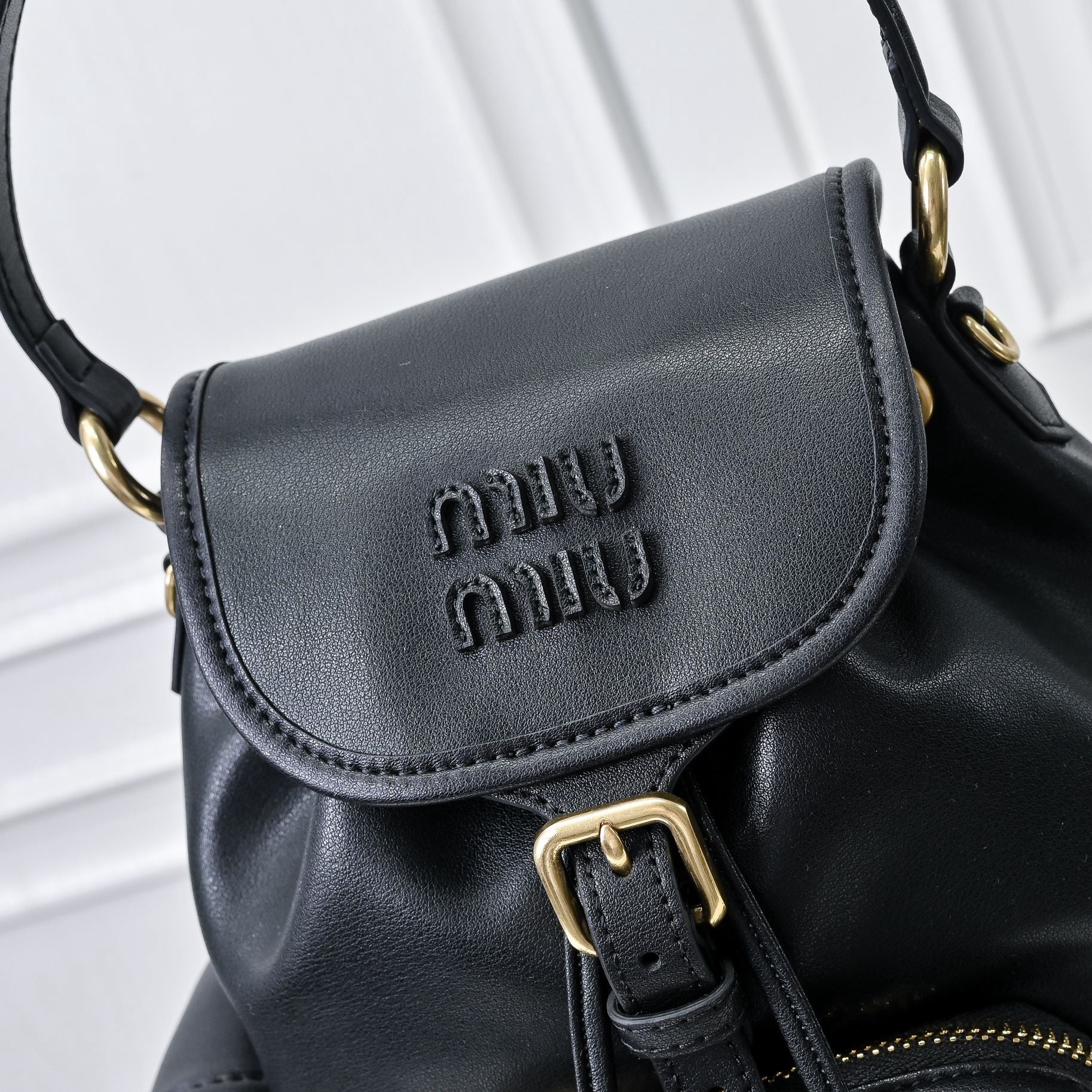 MIU MIU - Leather backpack