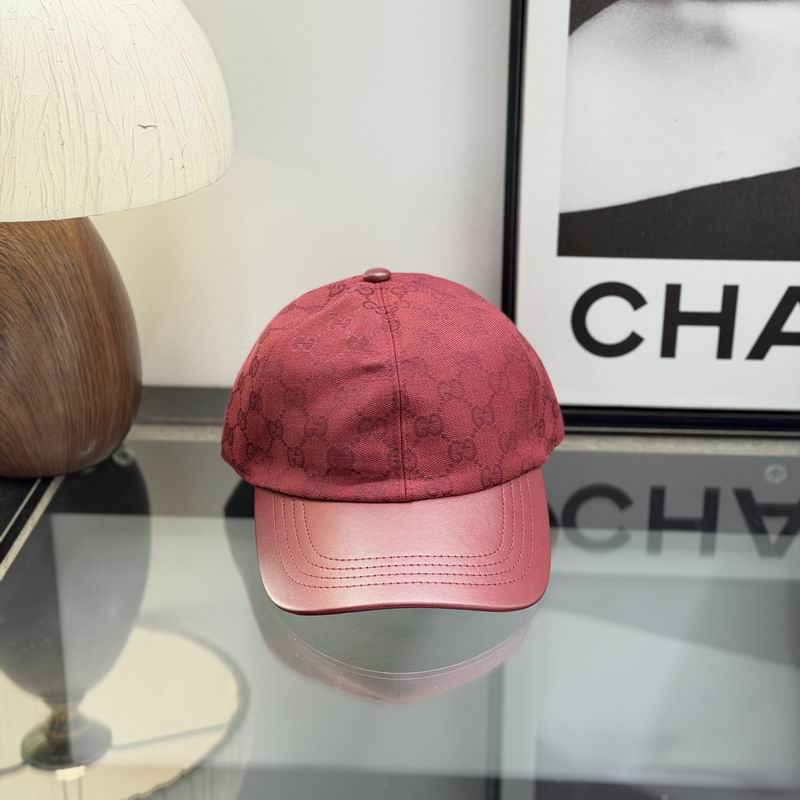 GUCCI - Leather Visor Baseball Cap