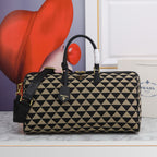 PRADA - Prada Symbole embroidered fabric bag