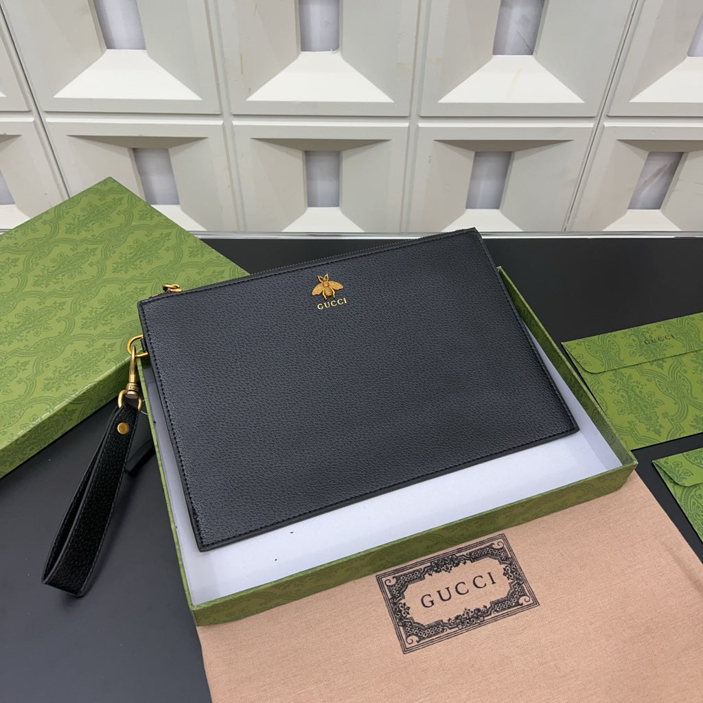GUCCI - Marmont Leather Clutch