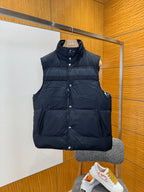DIOR - Reversible Jacquard Stand-Collar Down Vest